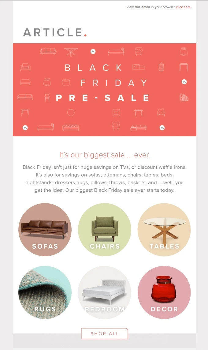 Black friday marketing