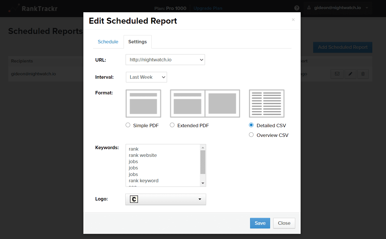 Creating reports