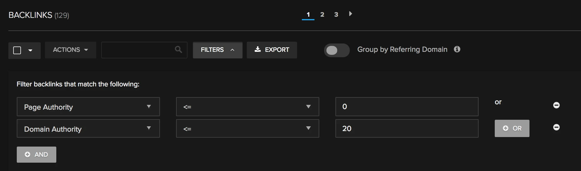 Tracking and reporting suspicious backlinks