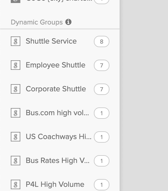 Dynamic groups into global views