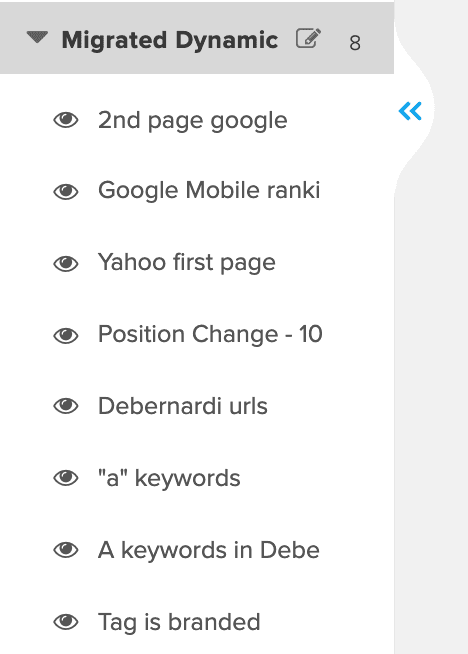 Dynamic groups into global views
