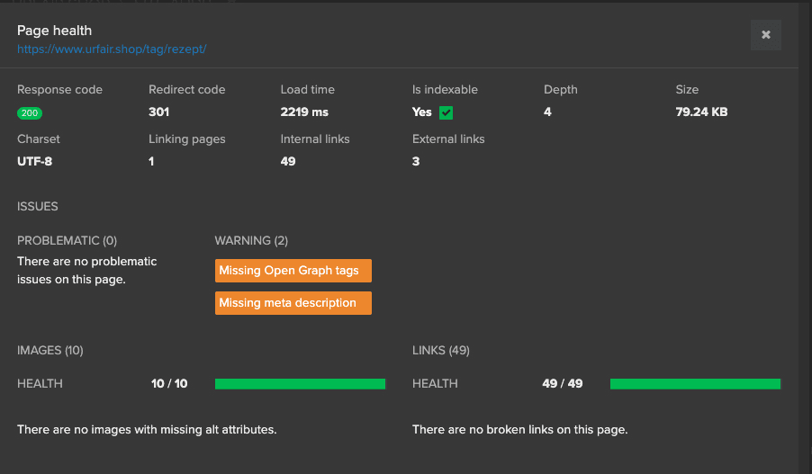 Run a site audit