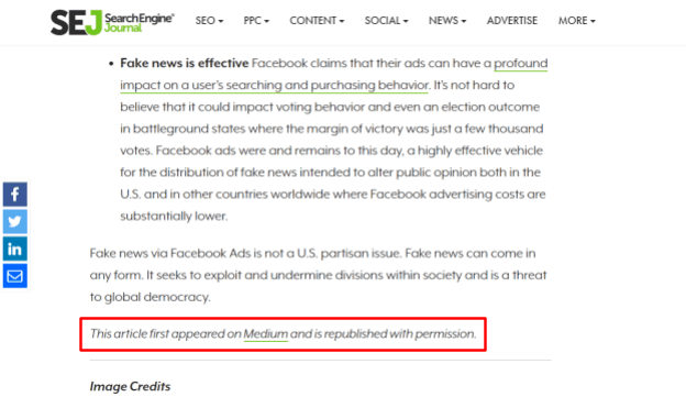 Syndicate content hurts your SEO