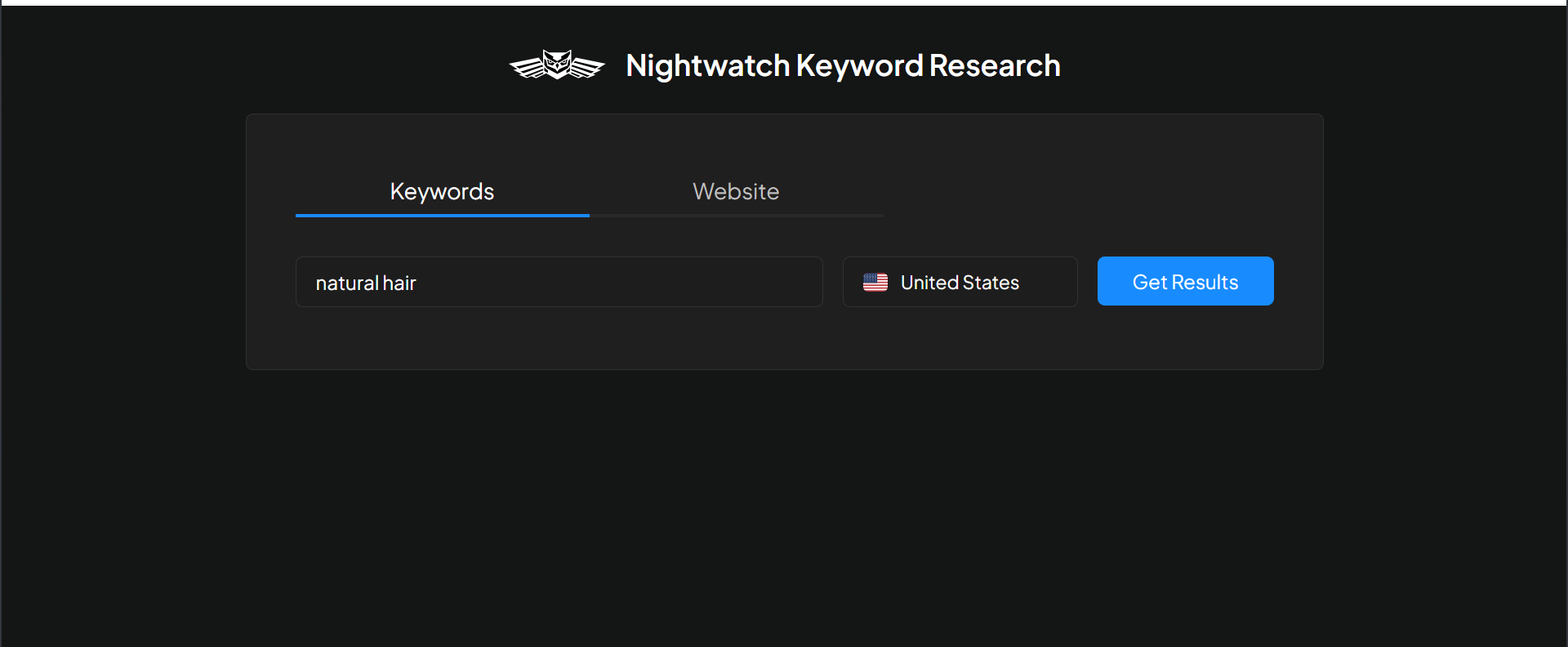 Nightwatch research tool