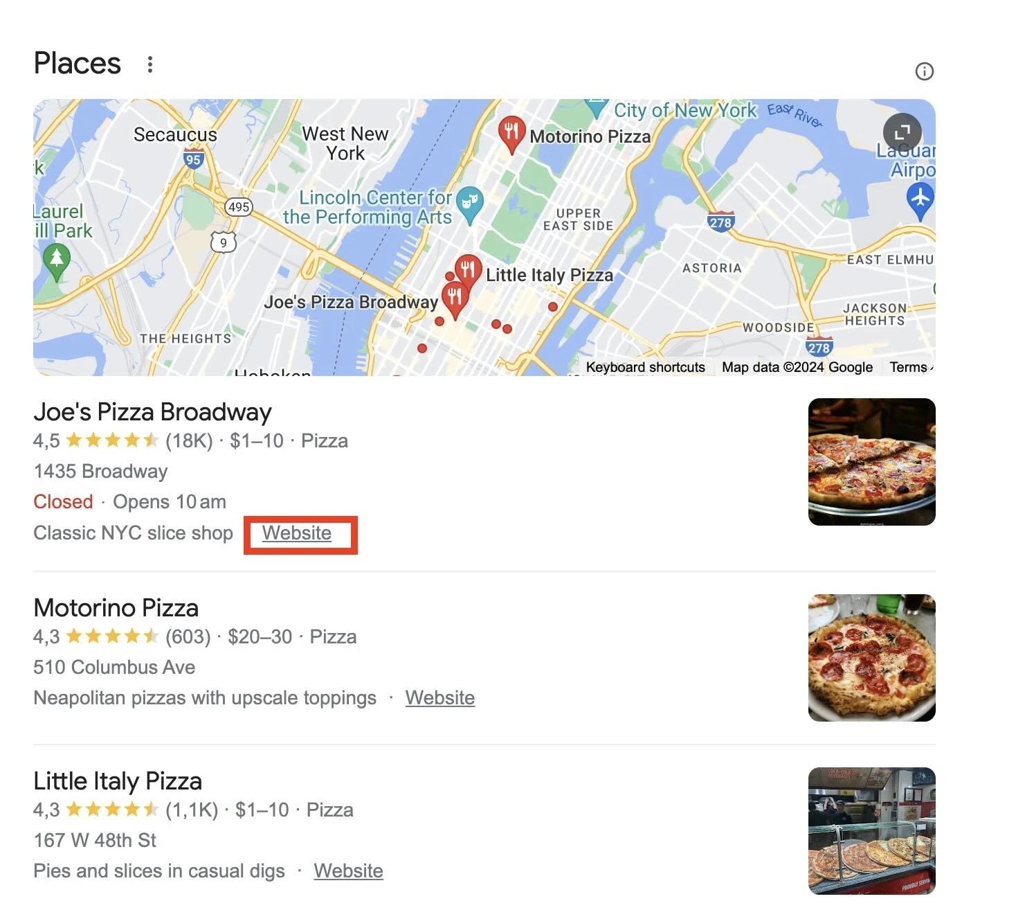 A consistently updated website
