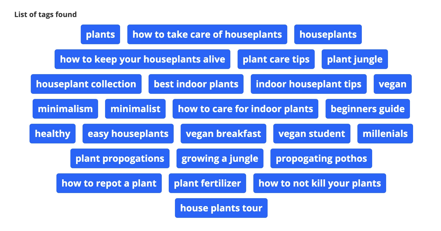 Add tags to your video