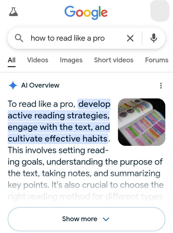 ai overviews on mobile