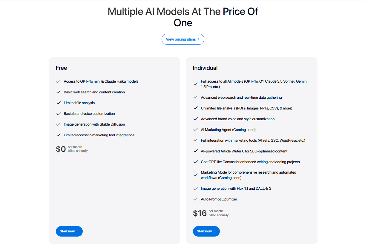 chatsonic-pricing-plans
