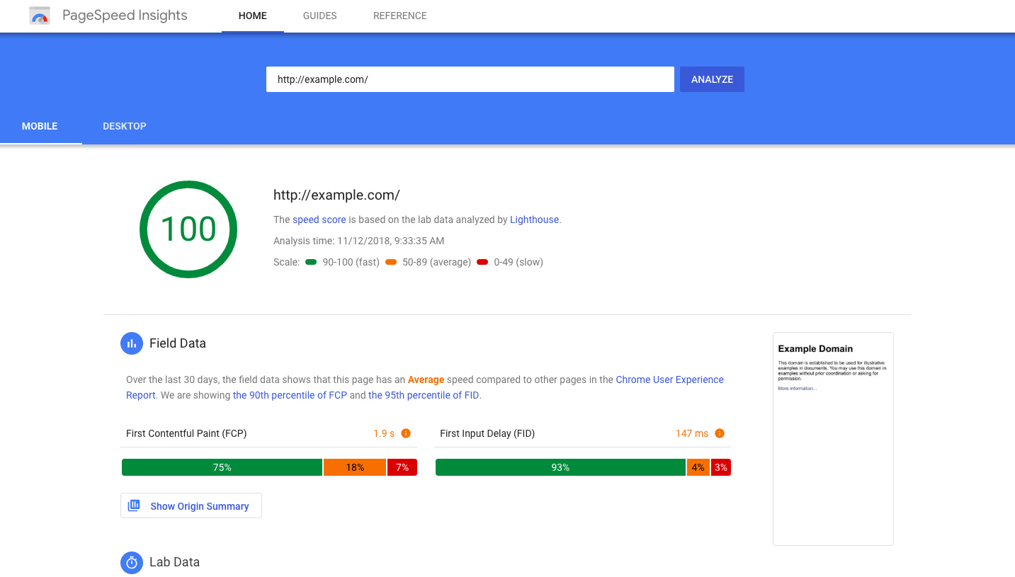 Enhancing site speed