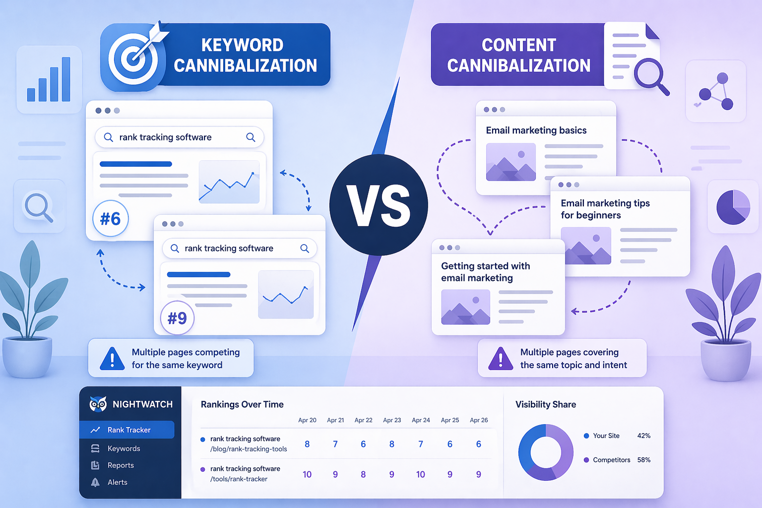 Keyword cannibalization vs content cannibalization: what's the real difference?