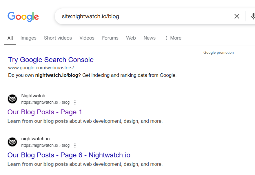 how to find indexing issues with google search operators