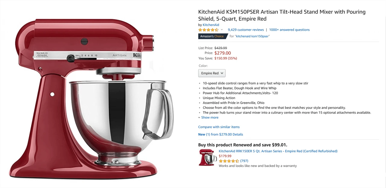 Kitchen Aid Mixer