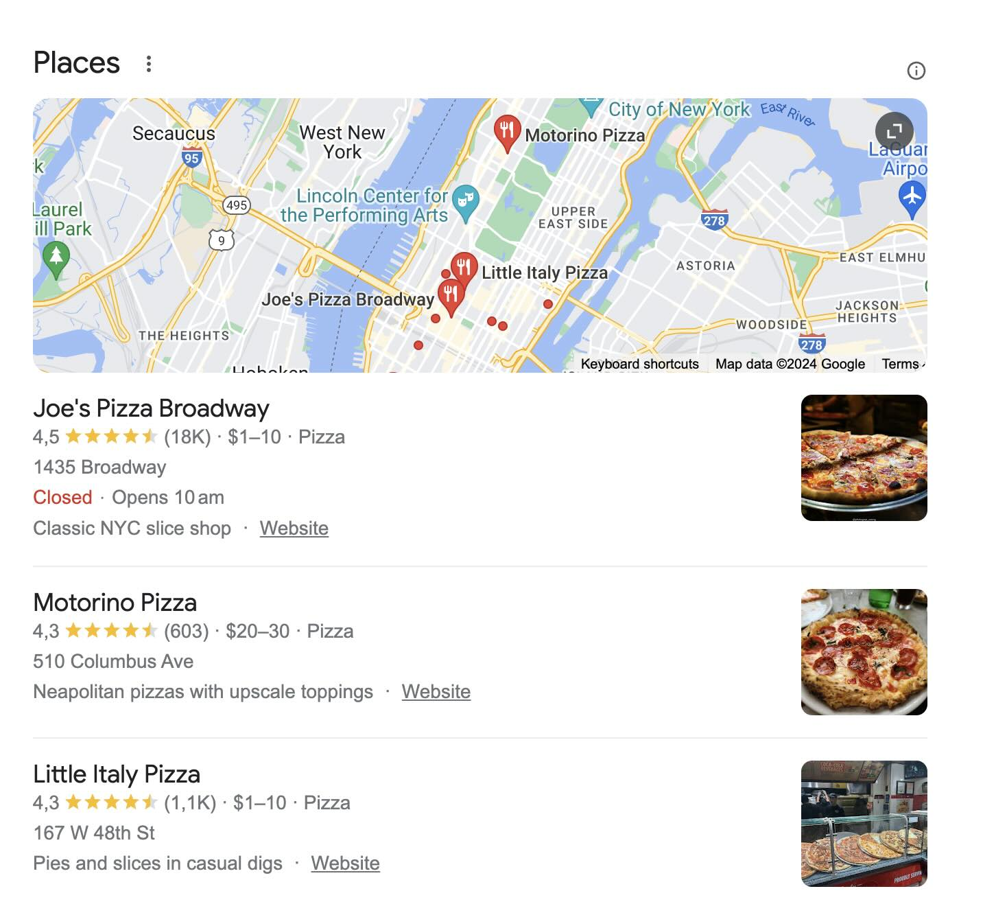 Include relevant keywords in your business name description
