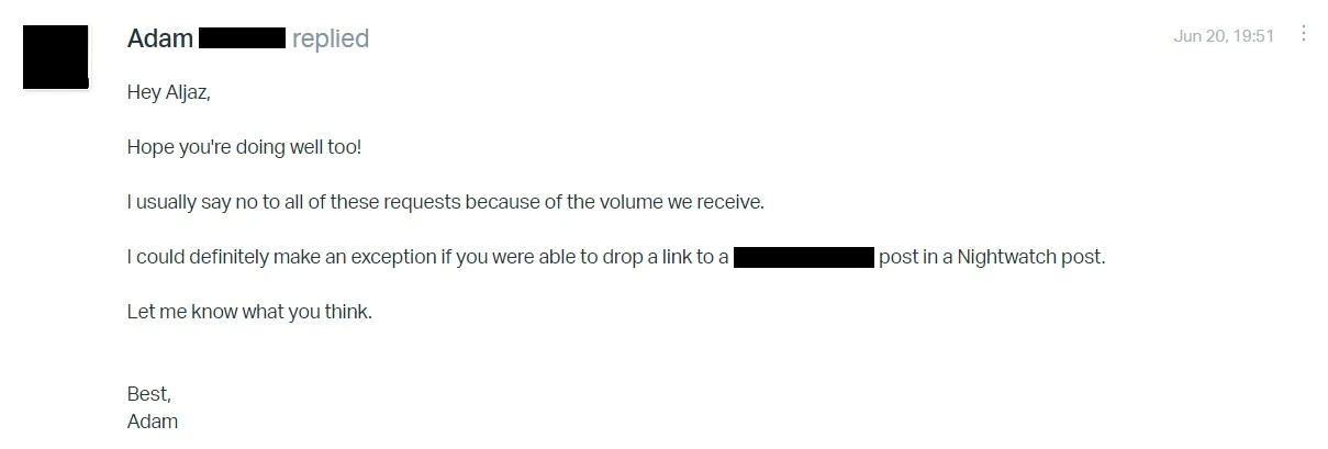 Influencers outreach