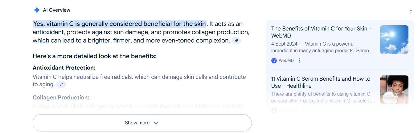 is-vitamin-c-good-for-your-skin-on-ai-overviews