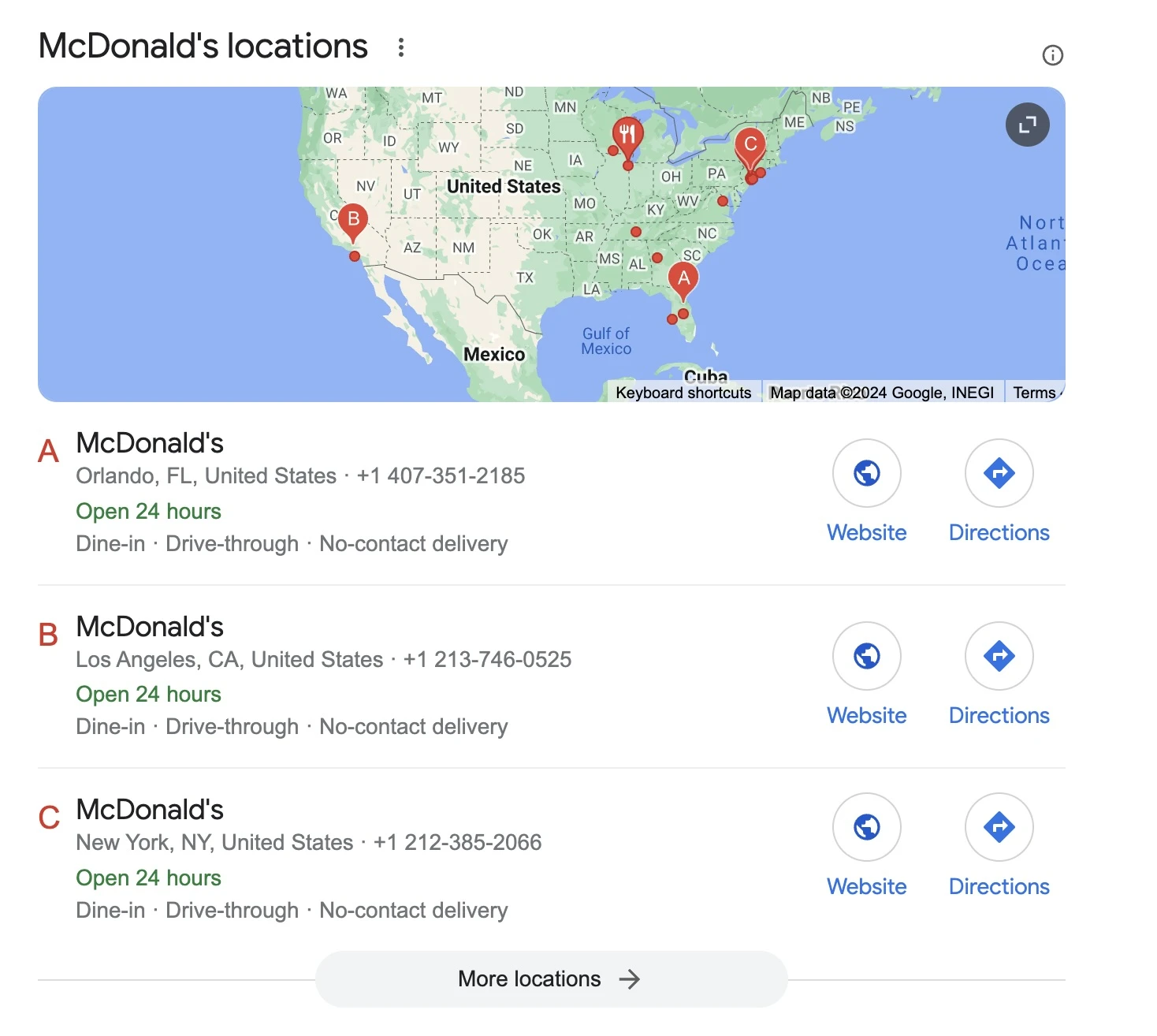 Managing multiple locations