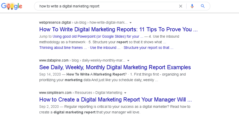 Meta descriptions should match search intent
