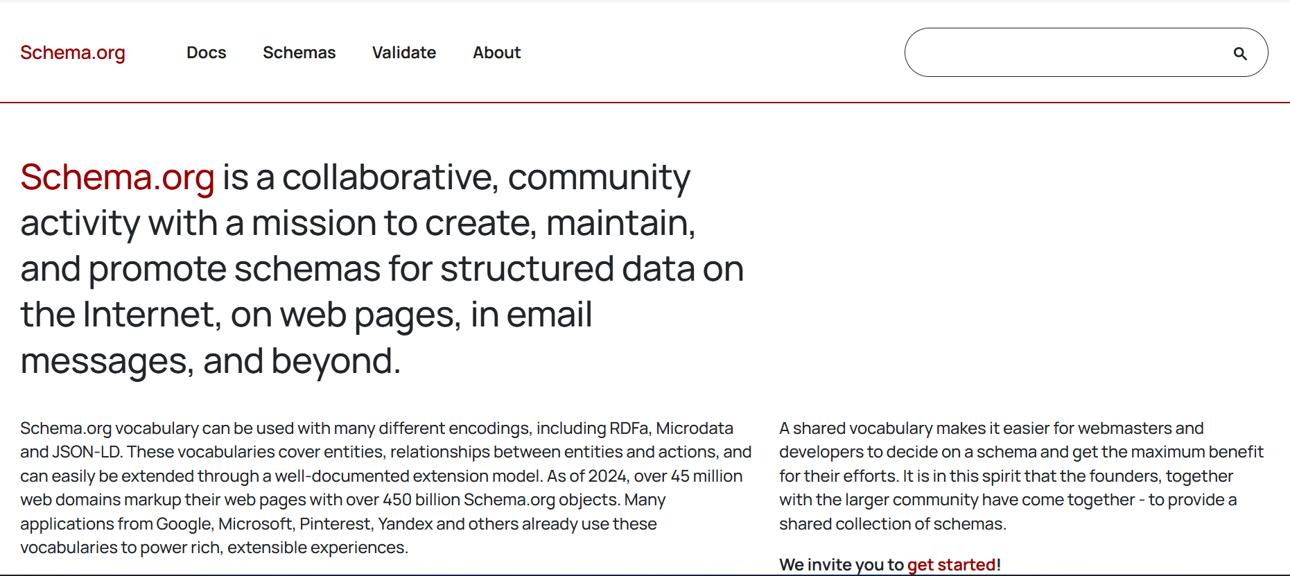 schema.org-home-page