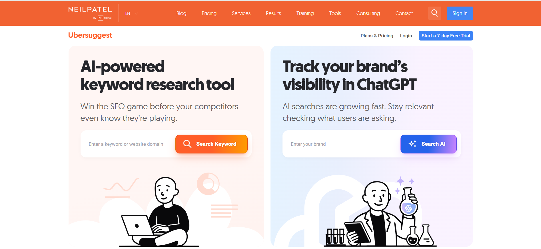 screenshot-of-ubersuggest-dashboard
