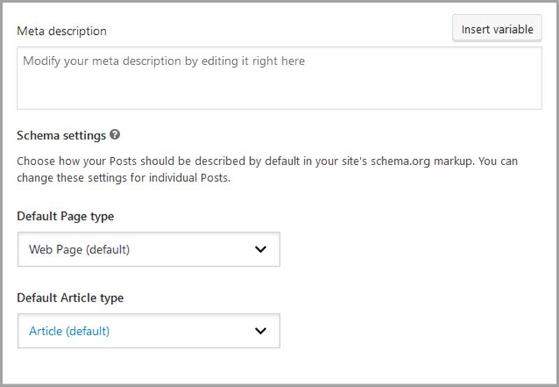Seo yoast plugin