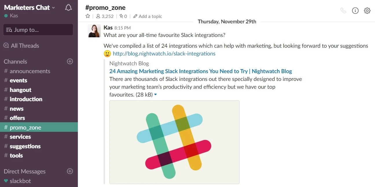 Slack communities