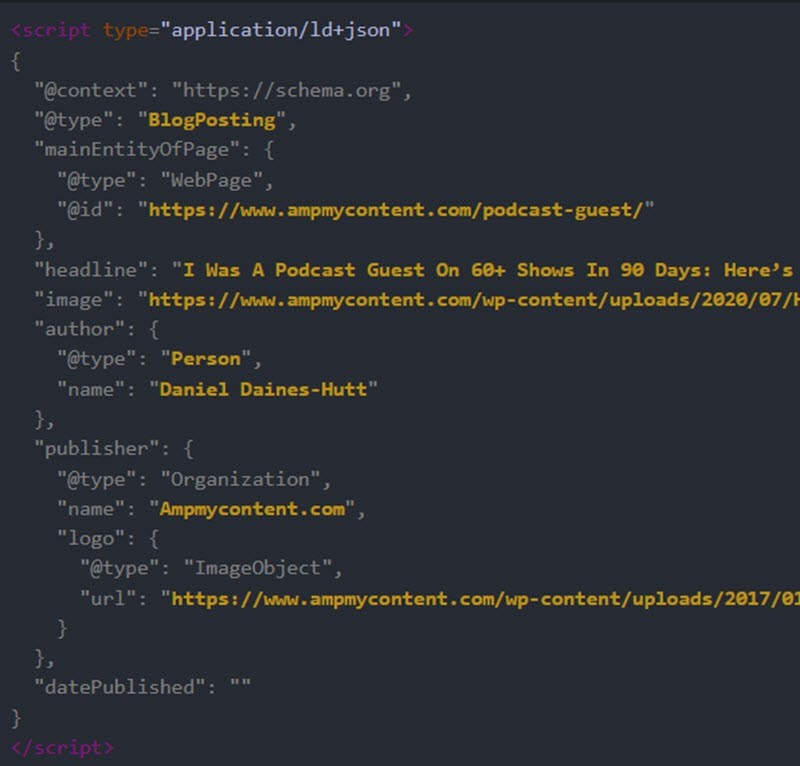 So how do we add schema to our