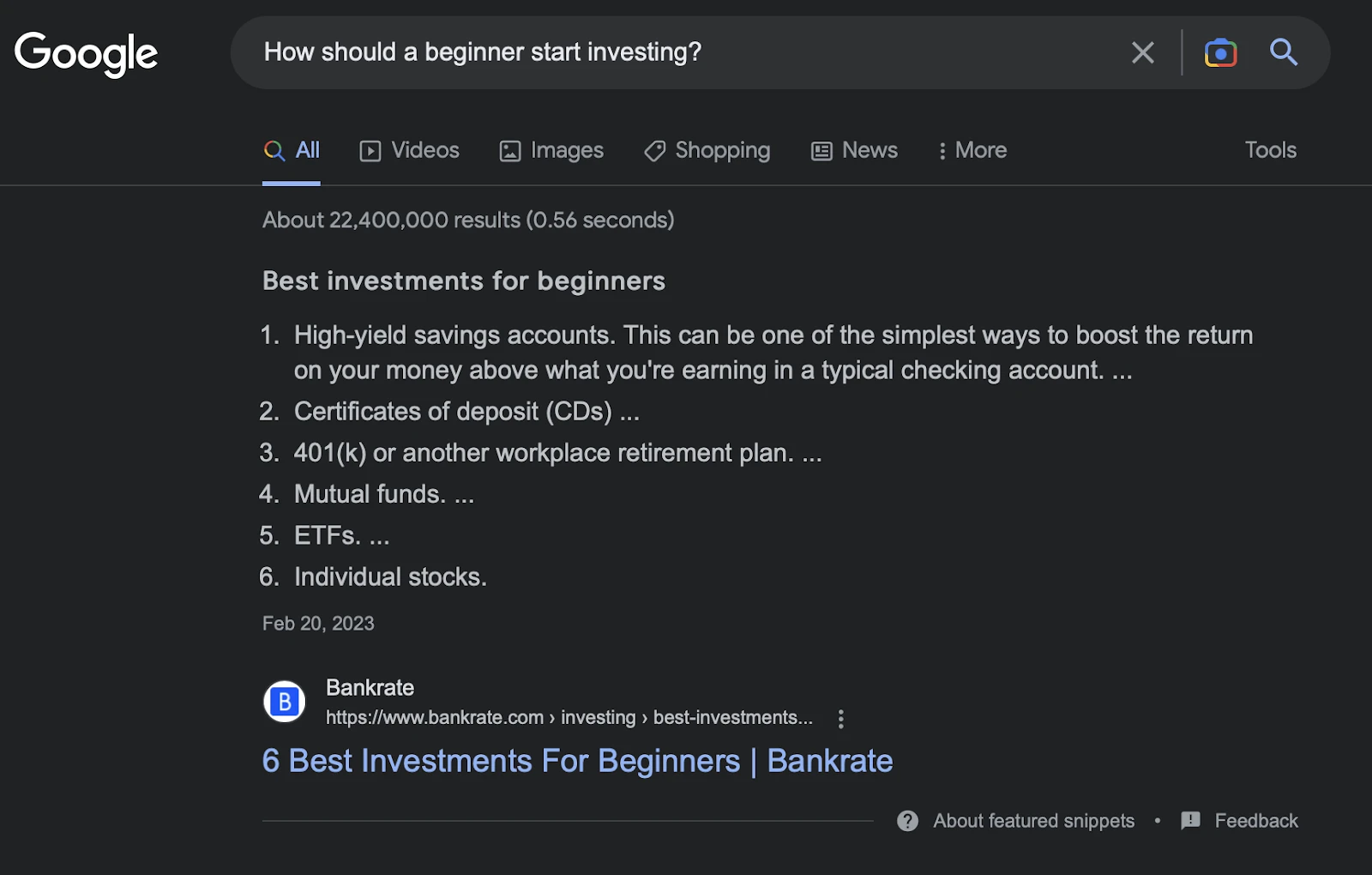 Structurize your content for search snippets