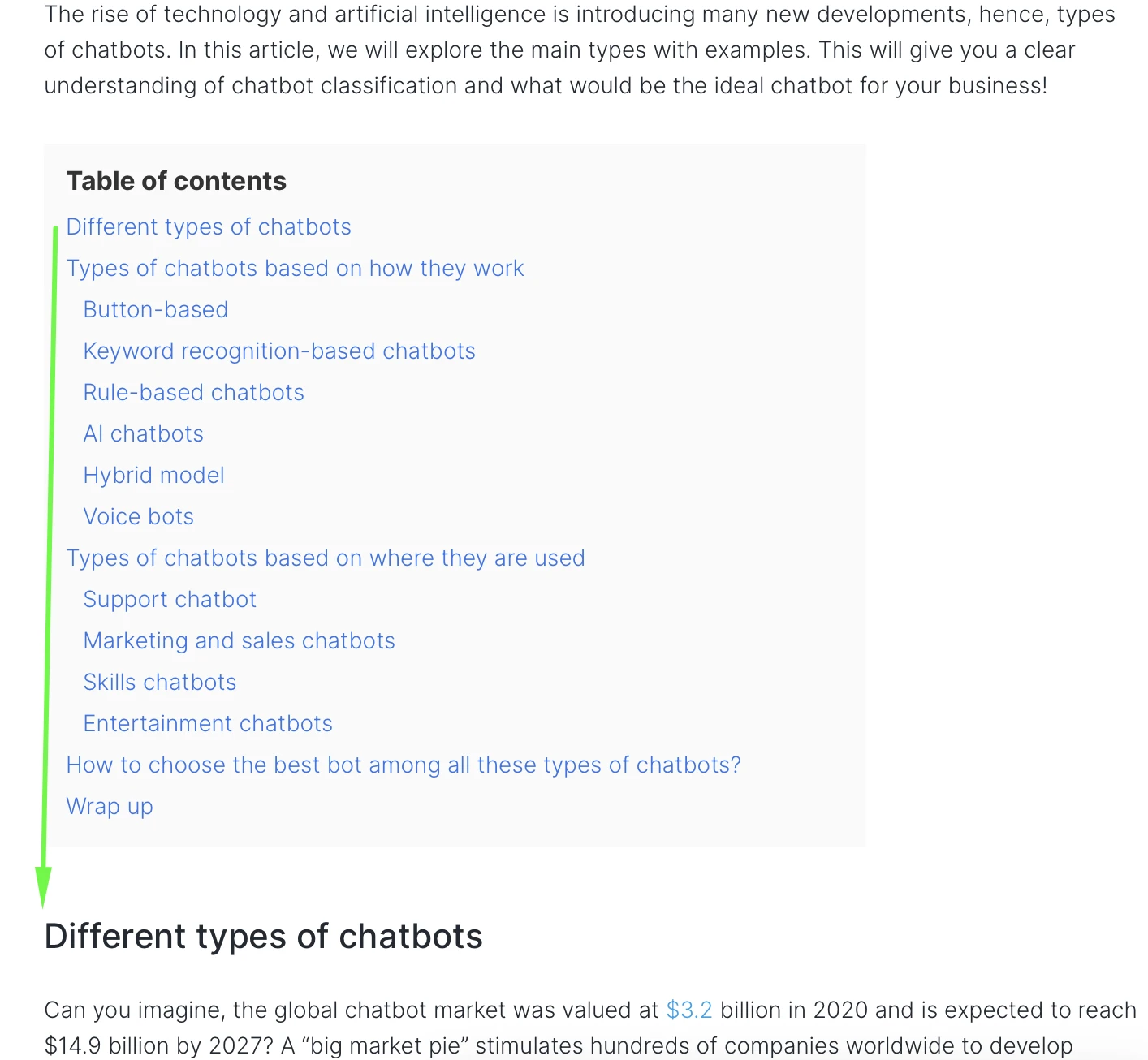 Structurize your content for search snippets
