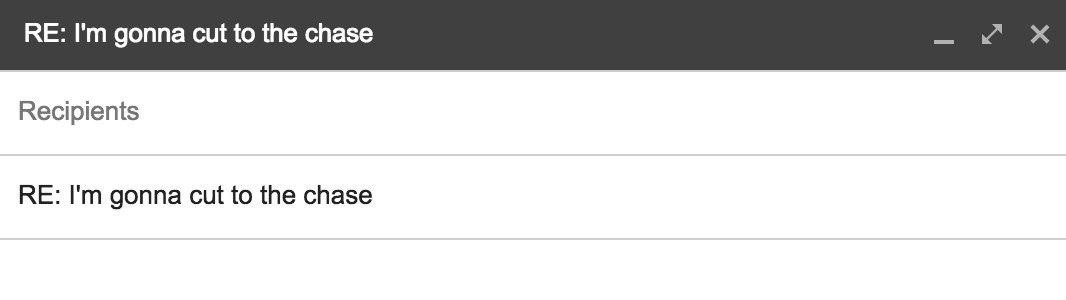 The curious subject line