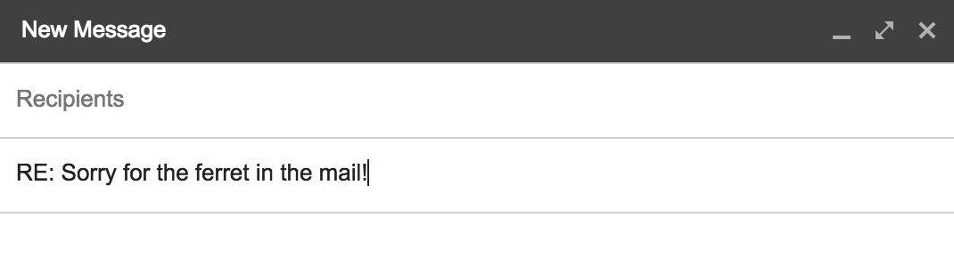 The insanely original and humorous subject line