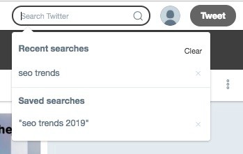 Twitter advanced search