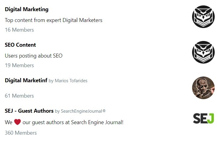 Twitter lists